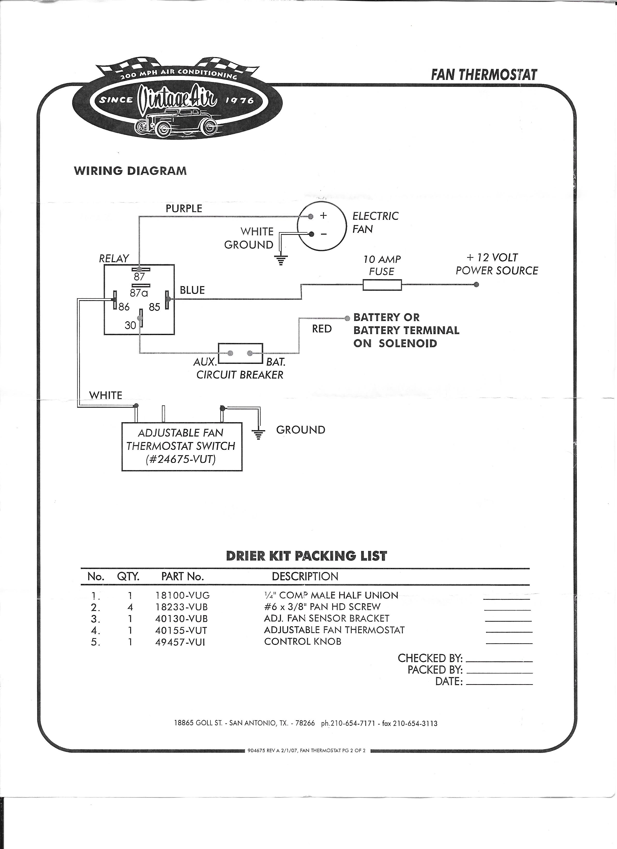 Electric Fan Relay Question - Lumps