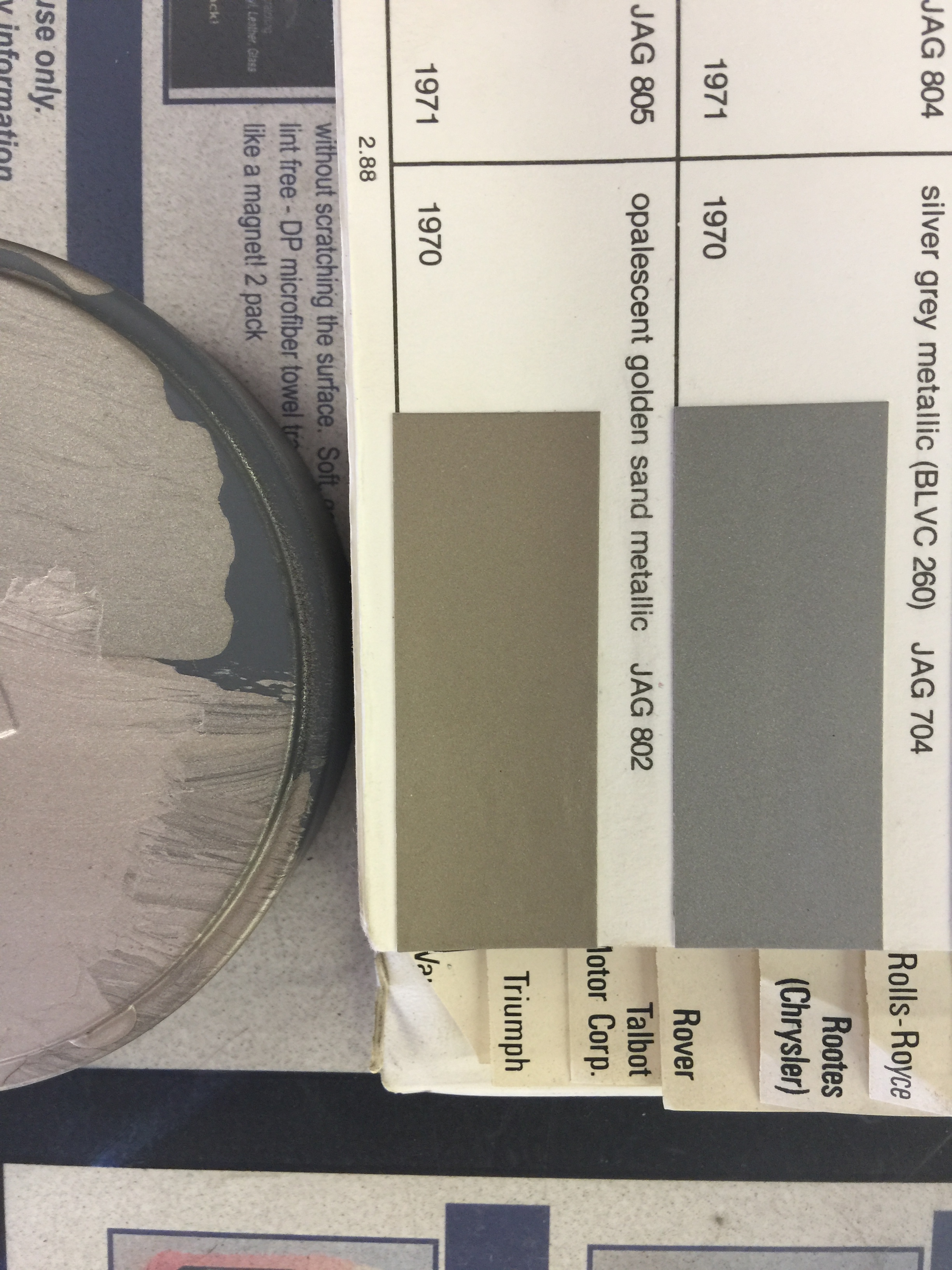 Opal golden sand paint code - E-Type - Jag-lovers Forums